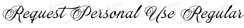 Request Personal Use Regular字体转换